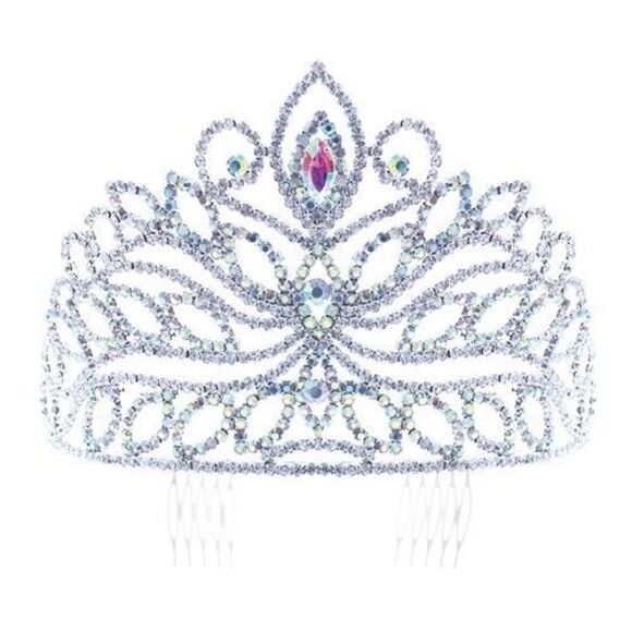 The Phoenix Rhinestone Tiara - Picture 1 of 1